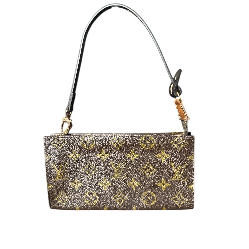 Authentic Louis Vuitton Brown Monogram Bucket Accessory Pouchette  Pouch